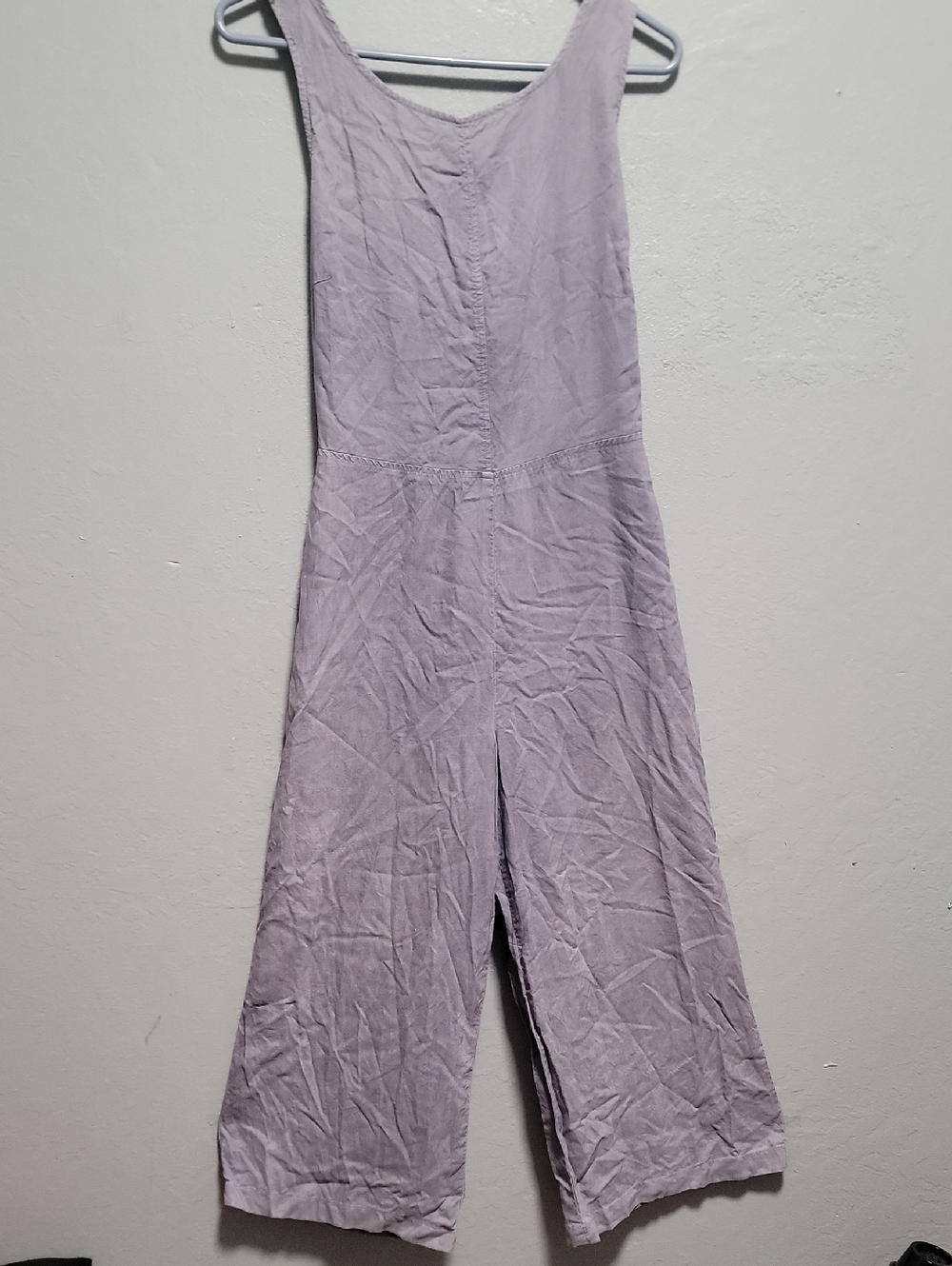 cloth & stone Lavender Scoop-Neck Linen Jumpsuit